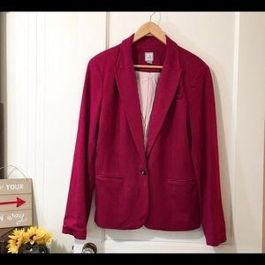 JCP magenta MAROON burgundy blazer